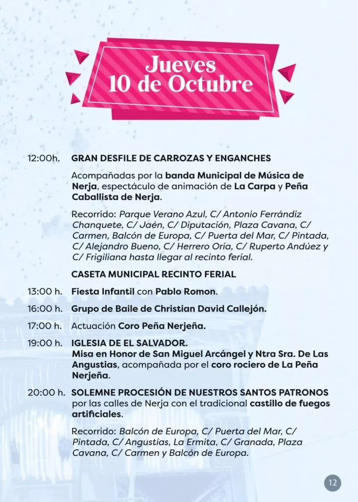 nerja fair activities