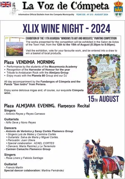 wine night festival competa 2024 programme english