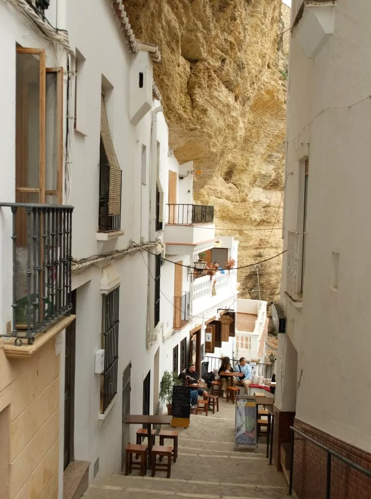 setenil de las bodegas what to see narrow street under rocks moorish history