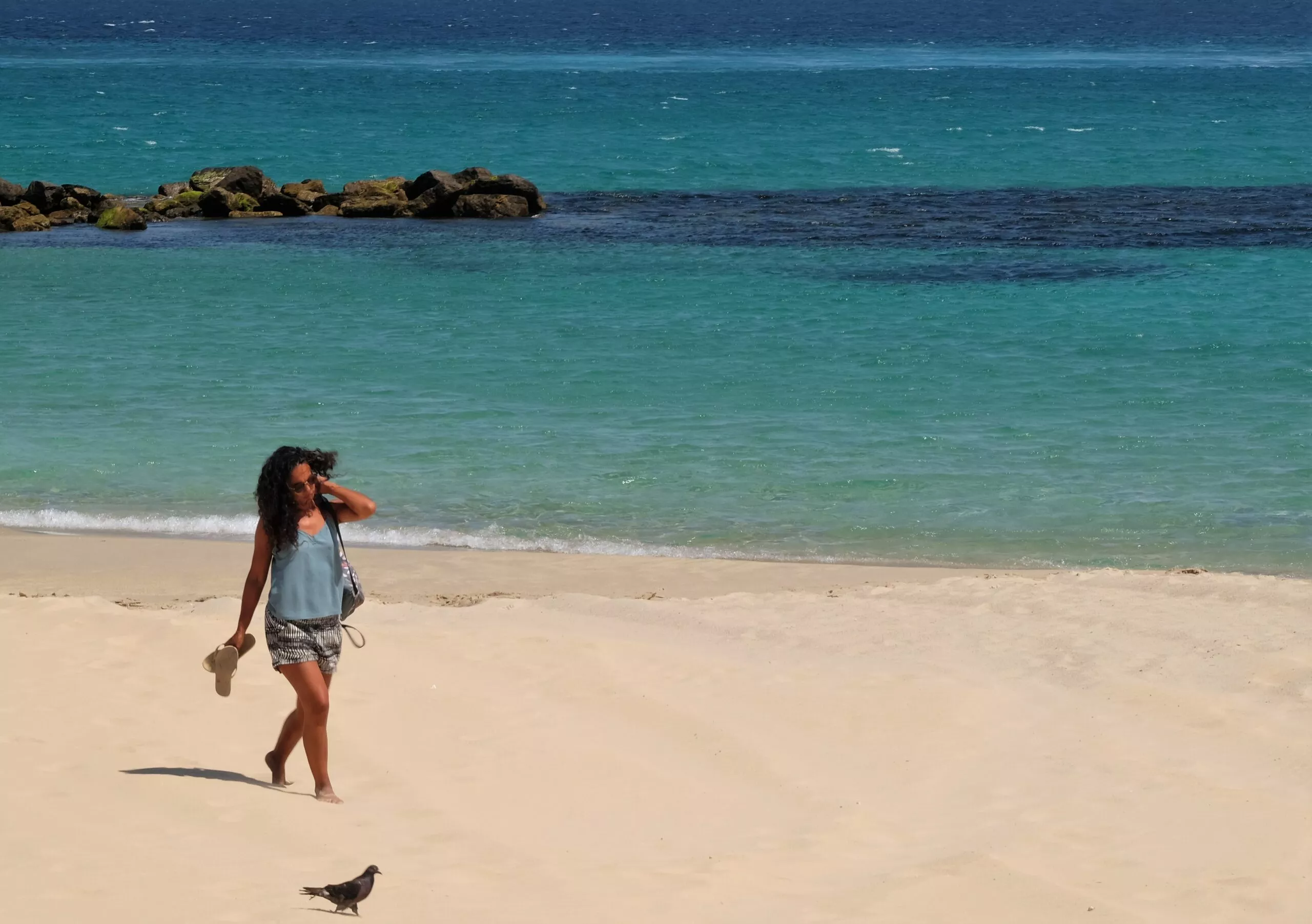 Playa en Tarifa en la provincia de Cadiz