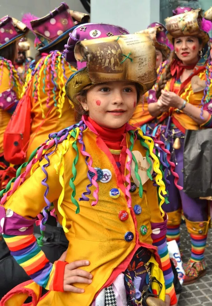 cadiz carnival in the street