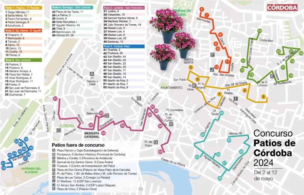 patios de cordoba concurso mapa 2024