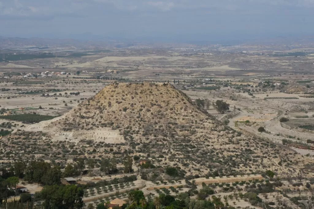 visit mojacar what to see plaza nueva viewpoint with th so called valley of the pyramids