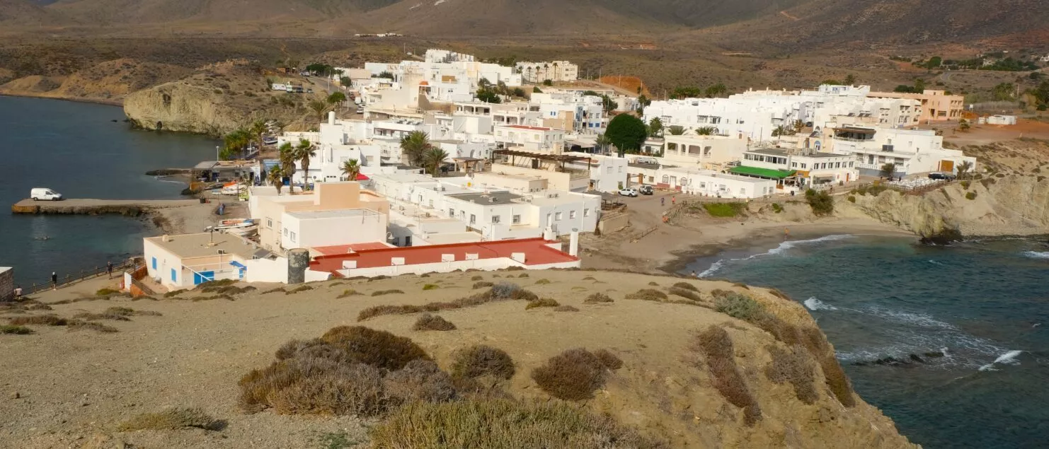 what to see in isleta del moro view on the village with sea