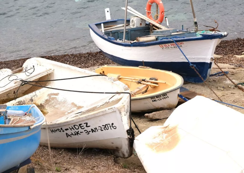 isleta del moro bateaux de peche typiques