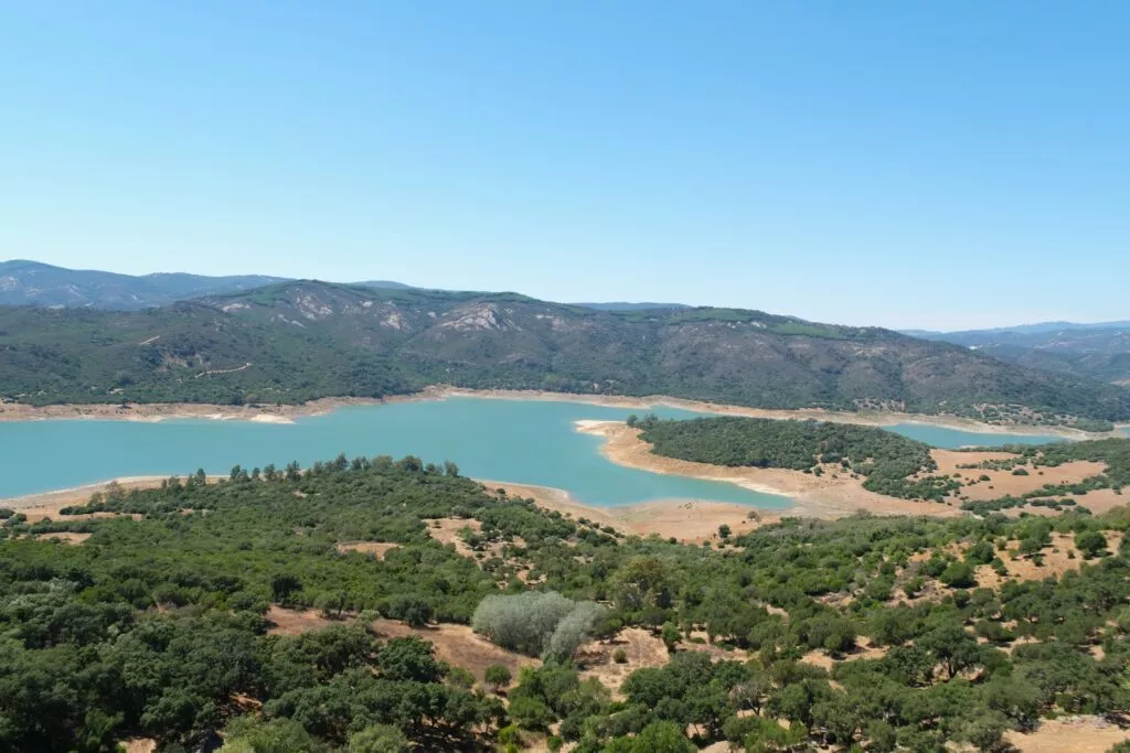 what to see in castellar de la frontera stunning landscapes on lake on water reservoir