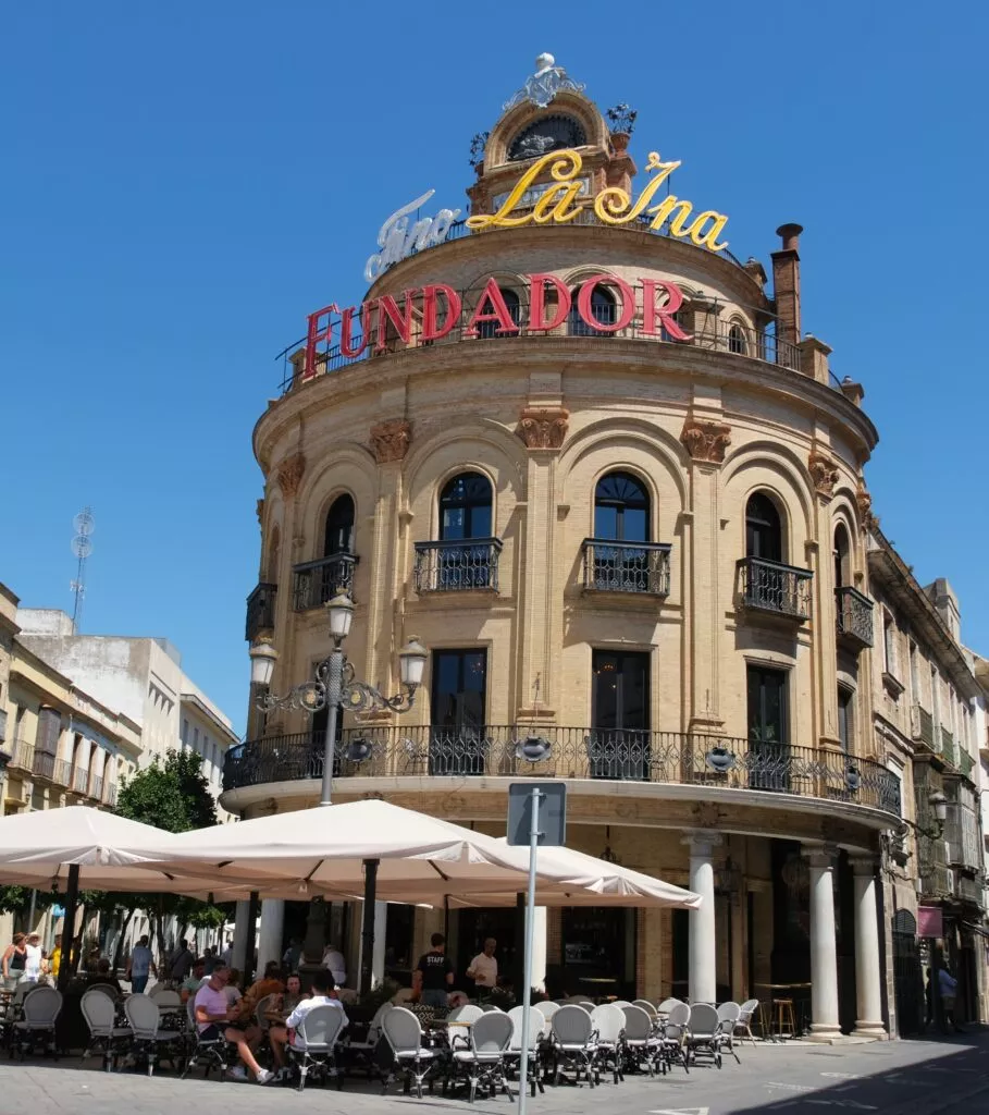 what to see in jerez de la frontera el gallo azul building ans restaurant