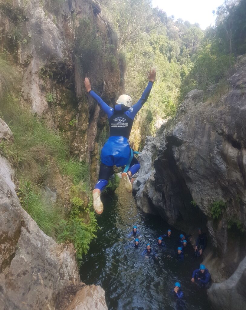 marbella activites plein air canyoning guadalmina