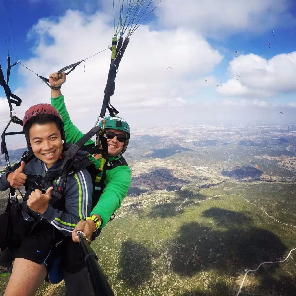 marbella outdoor activities tandem paragliding flight