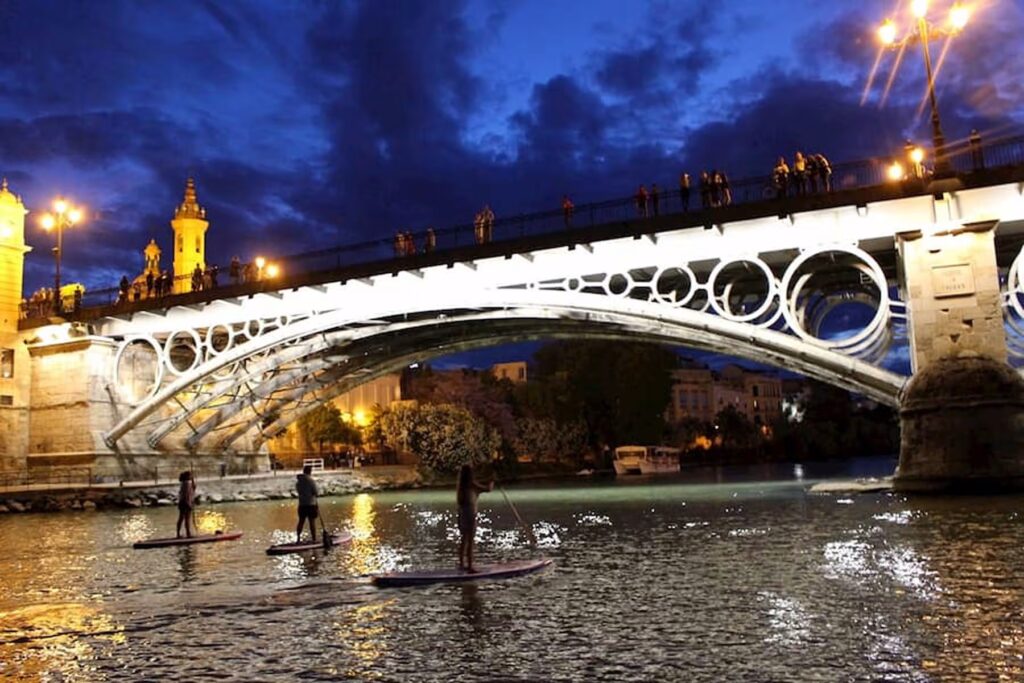 seville activites et loisirs paddle surf sur le guadalquivir