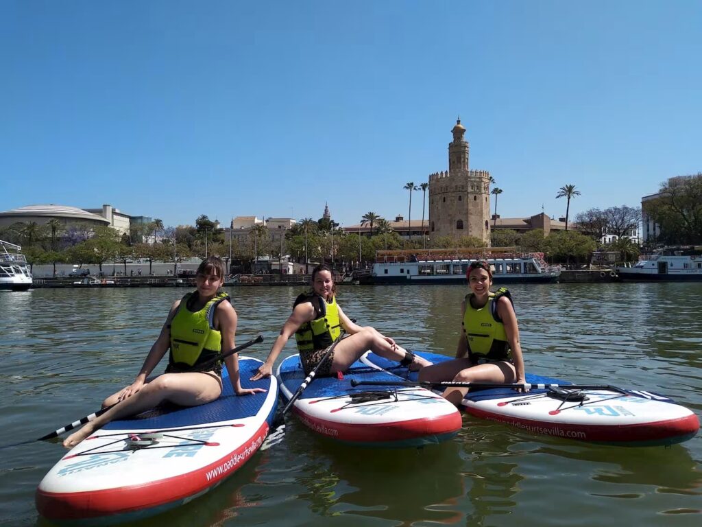 seville outdoor activities paddle surf on guadalquivir