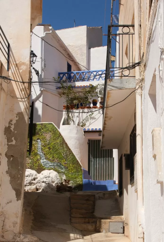 typical and authentic andalucia los guajares guajar alto narrow street